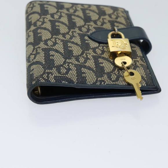 Christian Dior Trotter Canvas Day Planner Cover Navy Auth 69722 - Picture 4 of 16